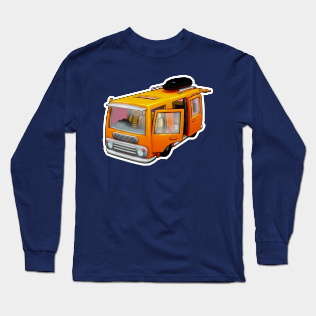 Funny Bus Long Sleeve T-Shirt by MadDesigner